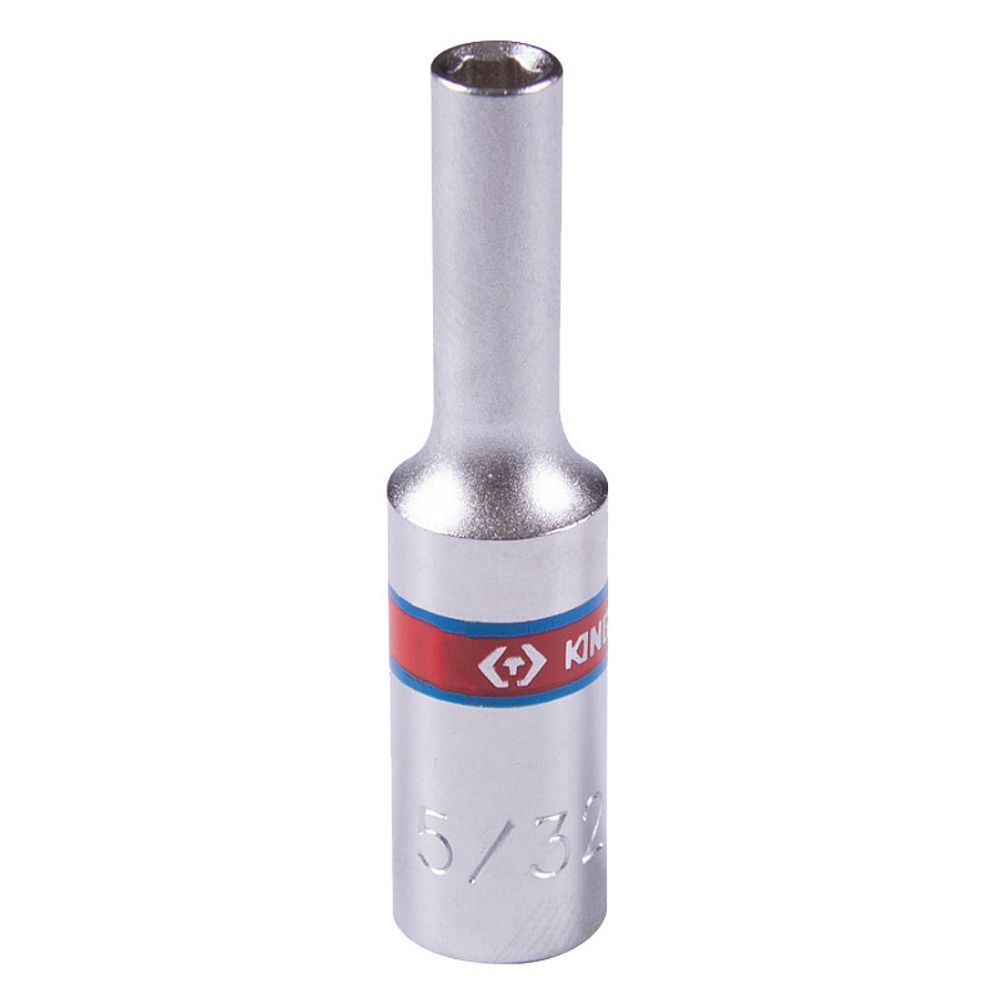 KING TONY (223505S) Головка торцевая глубокая шестигранная 1/4", дюймовая 5/32"
