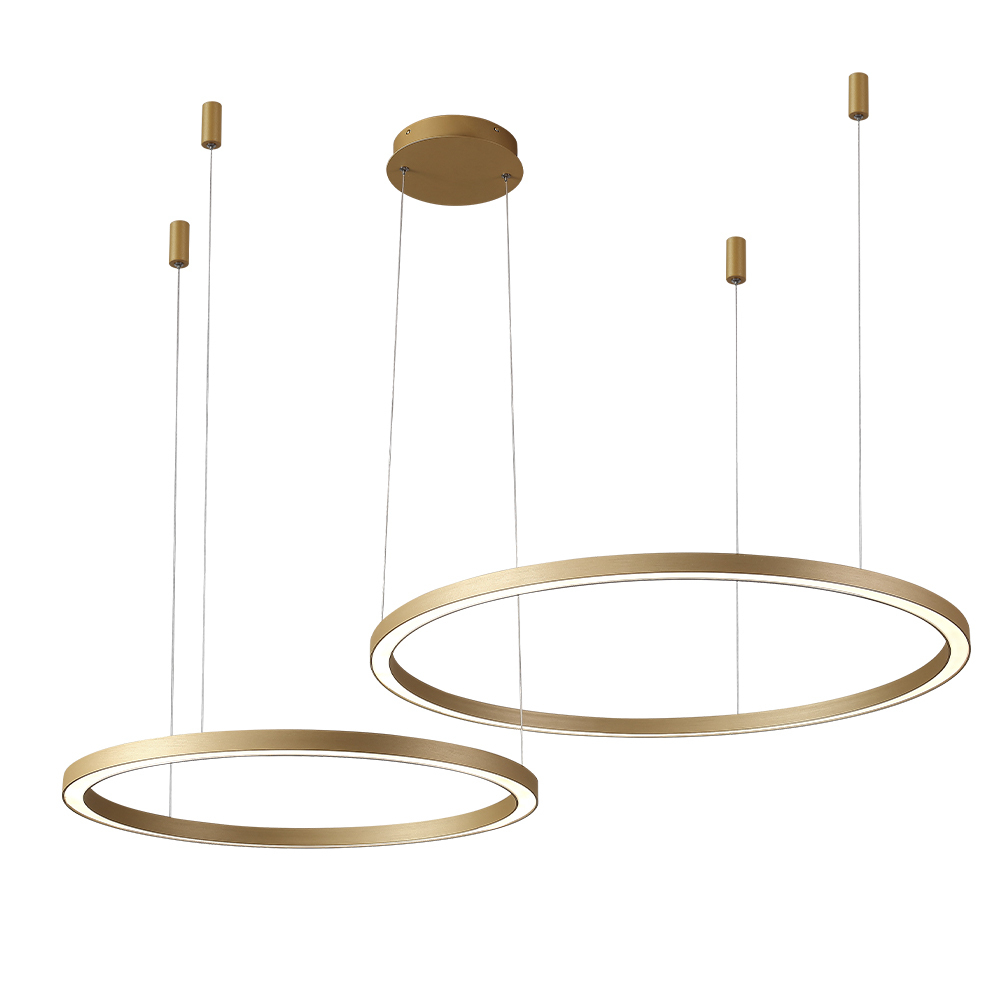 Подвесная светодиодная люстра Crystal Lux FORTUNA SP123W LED GOLD
