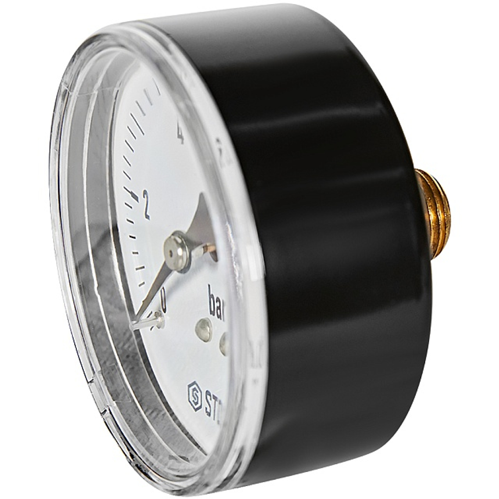 Манометр аксиальный STOUT - 1/4" (D63 мм, шкала 0-10 бар)