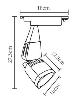 Светильник потолочный трековый Arte Lamp Lynx A3830PL-1BK