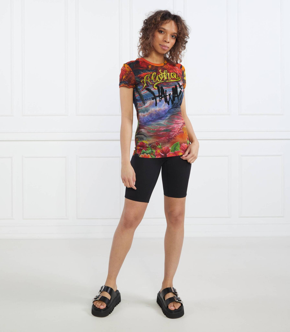 Футболка Sexy Pure Hawaii Philipp Plein - разноцветная(WTK2781 PJY002N)
