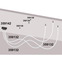 359132 KONST NT23 084 черный Светильник светодиодный IP20 LED 3000K 38W 170-265V 3800Лм RAMO