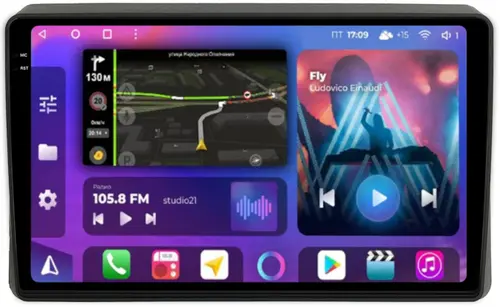 Магнитола для Renault Arkana 2019+, Duster 2 2020+ - FarCar S500-TS10 монитор 10.36" QLED на Android 14, Быстрая, CarPlay, 4G SIM-слот