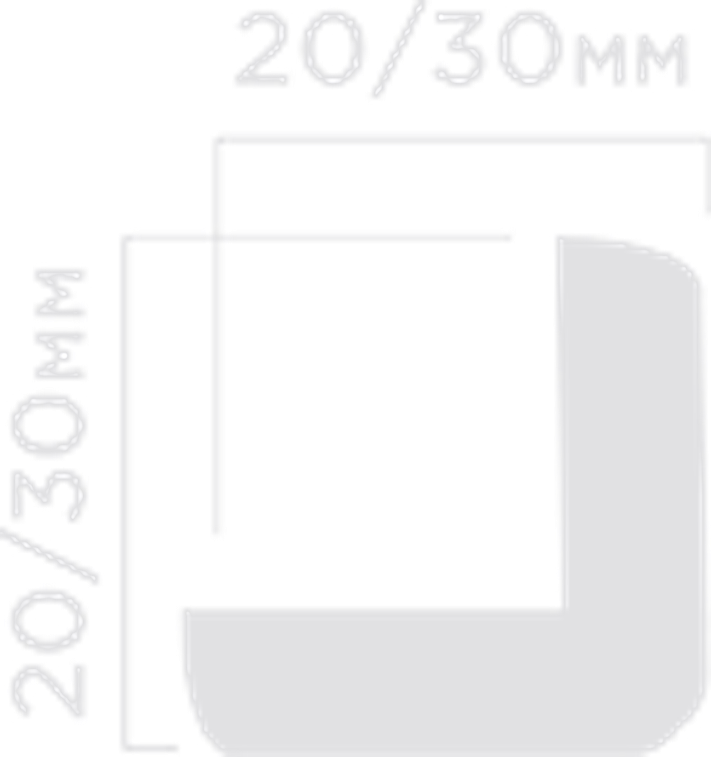Угол HiWood, 20x20 мм