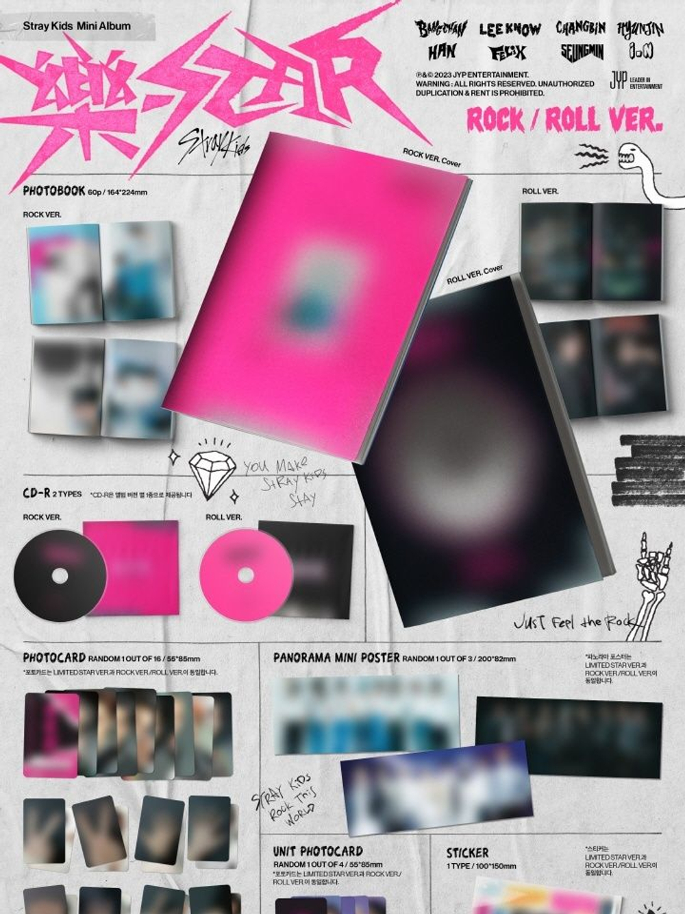 Альбом STRAY KIDS - ROCK-STAR Mini Album RANDOM Version