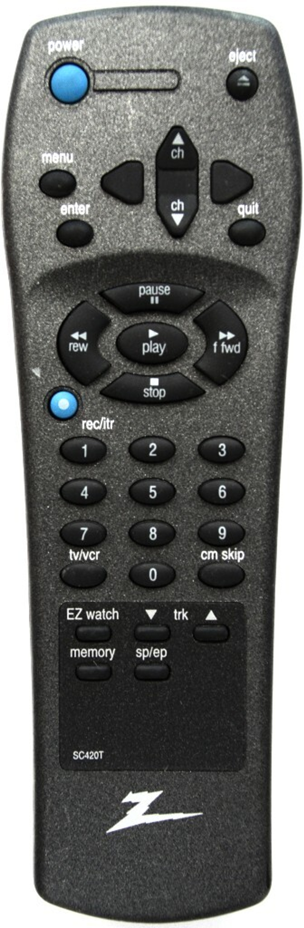 Пульт для Zenith SC420T для видеомагнитофона Zenith