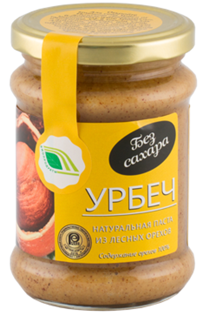 Биопродукты Урбеч натуральная паста из лесных орехов, 280 г