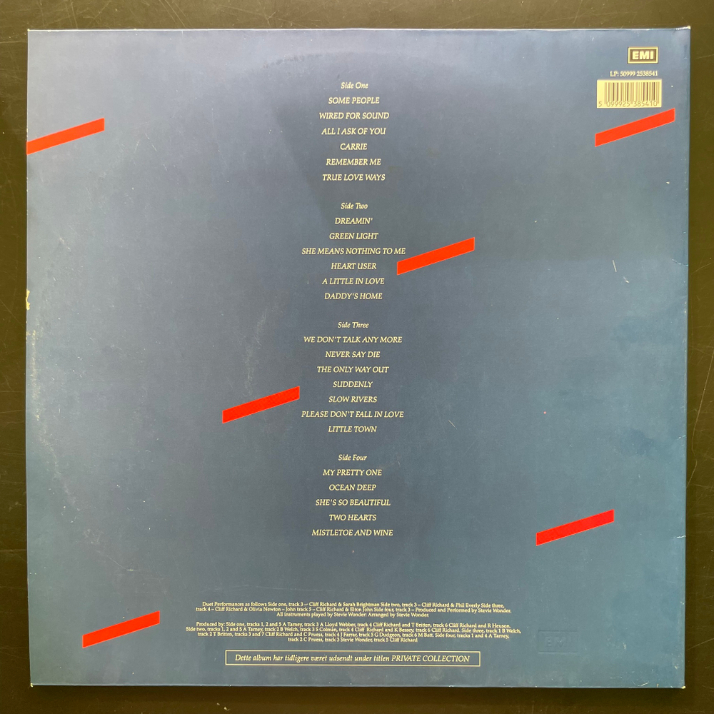 Cliff Richard ‎– My Danish Collection 2LP (Европа 1992г.)