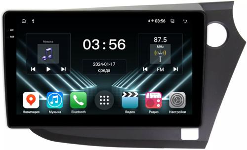 Магнитола для Honda Insight 2 2009-2014 (правый руль) - FarCar S280 монитор 9.5" IPS на Android 13, CarPlay