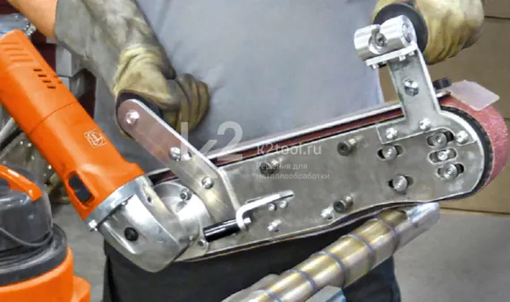 Ручной ленточный шлифовальный станок Grit GHB 15-50 Inox