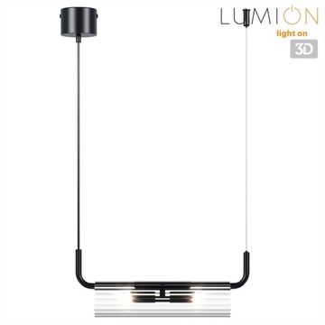 Подвес 2*G9 6561/2 черный/прозрачный Suspentioni Toronto Lumion