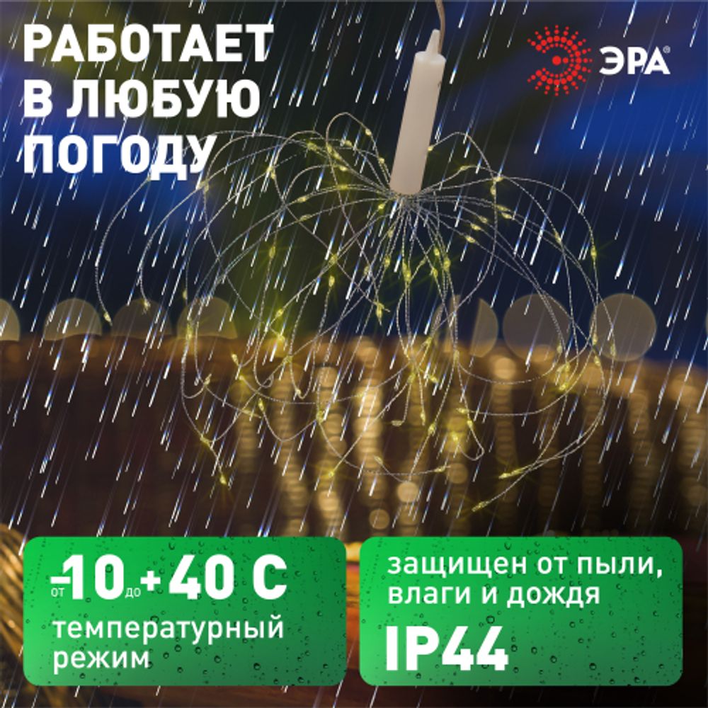 Светильник уличный ЭРА ERAUF024-02 садовый подвесной на солнечной батарее Фейерверк | Садовые декоративные светильники