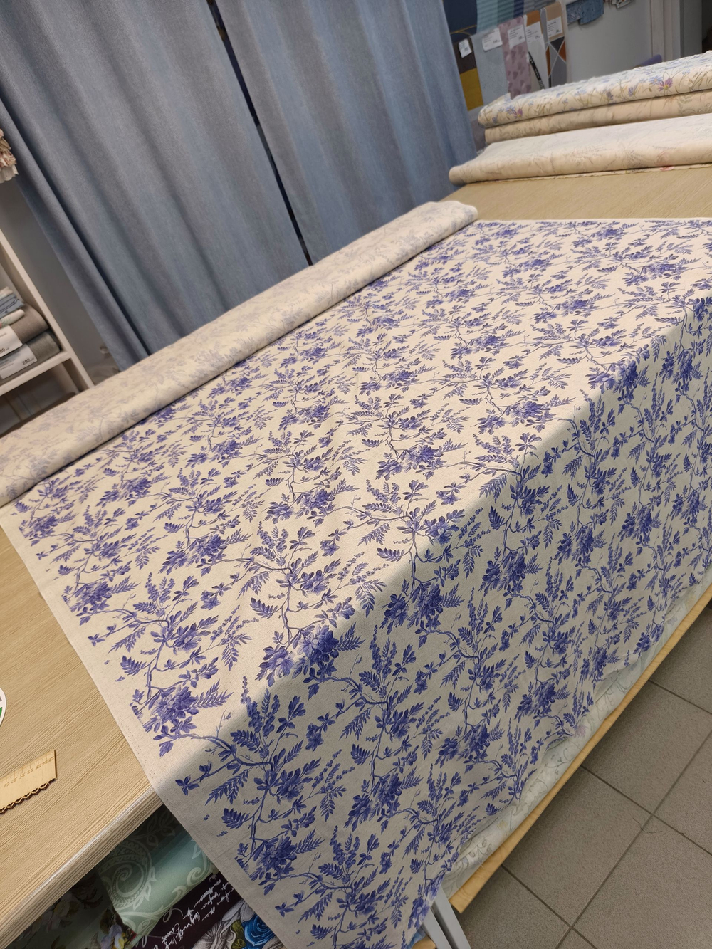 3м. Ткань для шитья, Полулен, шир. 150см, лен-30%, хлопок-70%, 140гр/м.кв,
