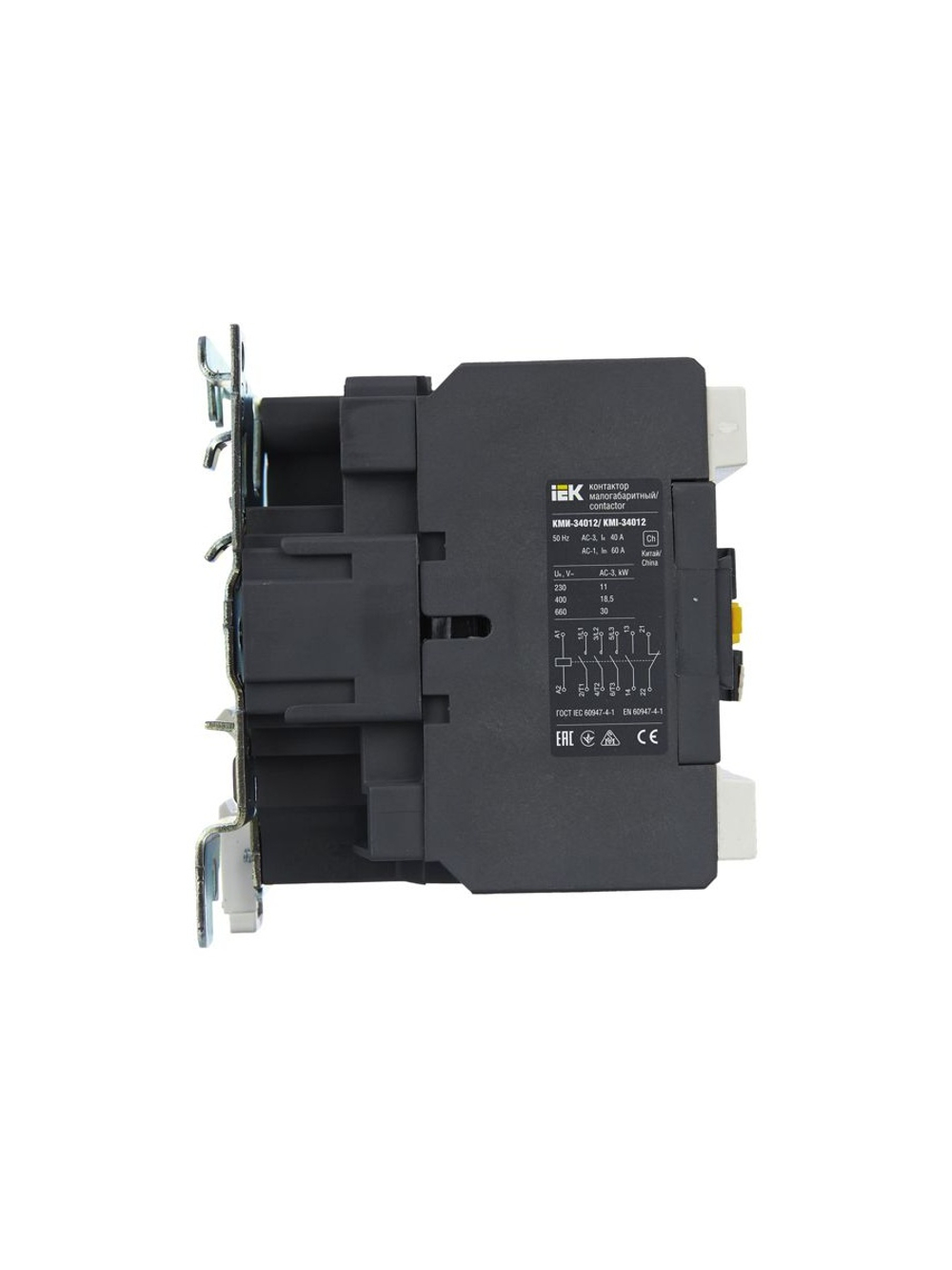 Контактор КМИ-34012 40А 230В/АС3 1НО 1НЗ KARAT IEK KKM31-040-230-11