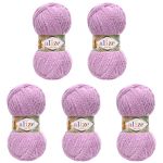 Пряжа Alize (Ализе) Softy Plus / уп.5 мот. по 100 г, 120м, 047 сирень A