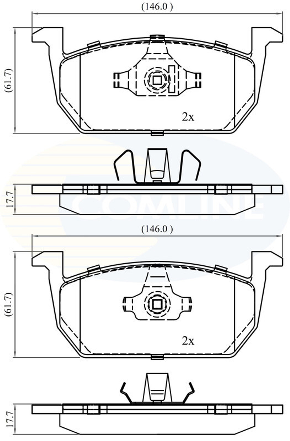 COMLINE - CBP02389-CML - Brake Pad Set, disc brake