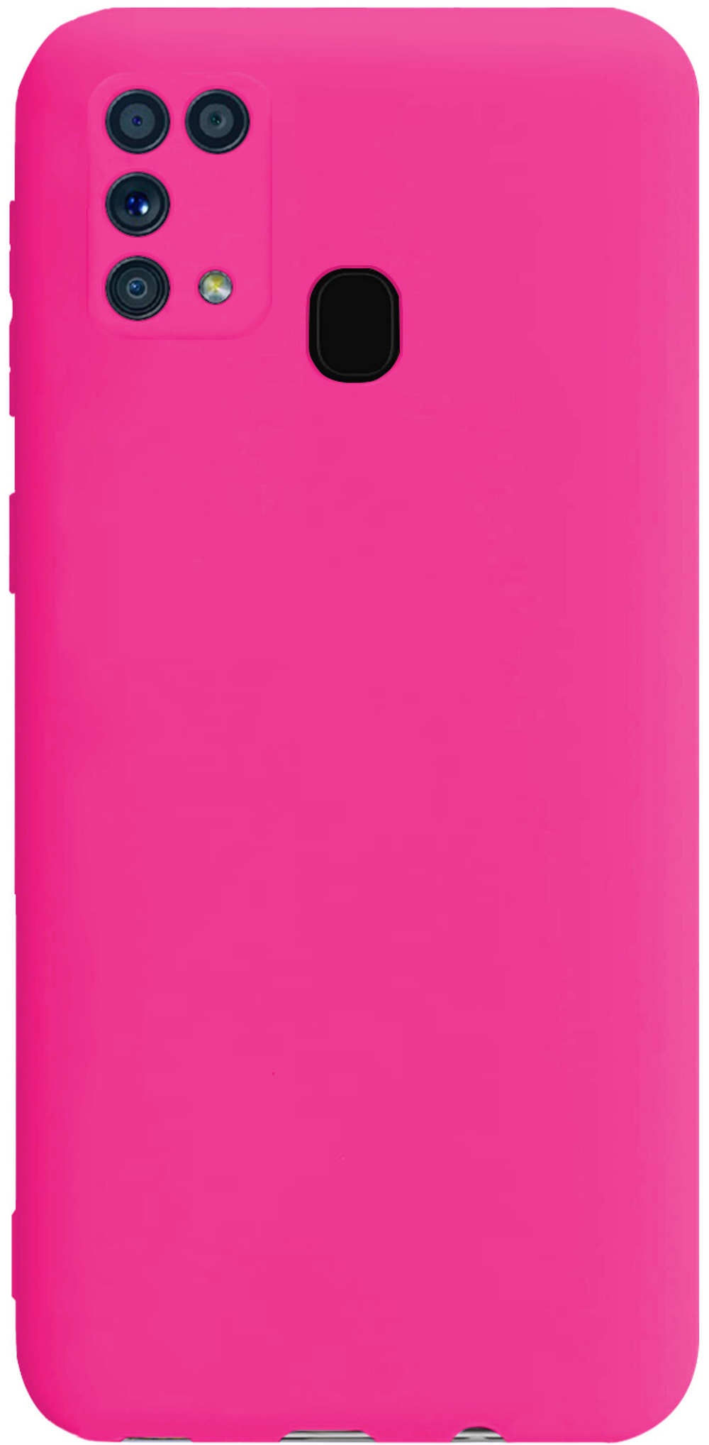Мягкий Soft Touch чехол из силикона для SAMSUNG M31 (не M31s) с бархатной подкладкой