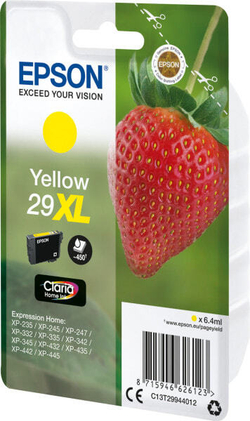 Epson Strawberry C13T29944022 струйный картридж 1 шт Подлинный Высокая (XL) Желтый