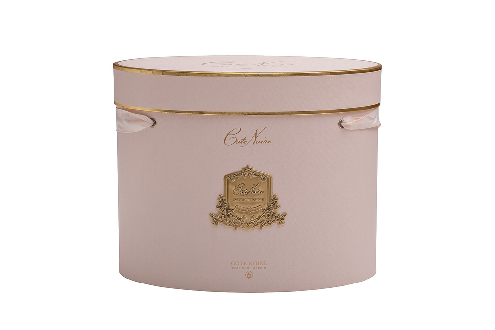 Букет роз ароматизированный и 2 спрея 10мл Cote Noire Oval Pink в вазе Garda Decor