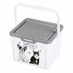 Контейнер для корма LUCKY PET, цвет серый, 5,5л