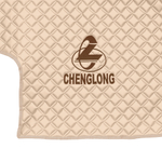 Ковры CHENGLONG (экокожа, бежевый, бежевый кант, коричневая вышивка)