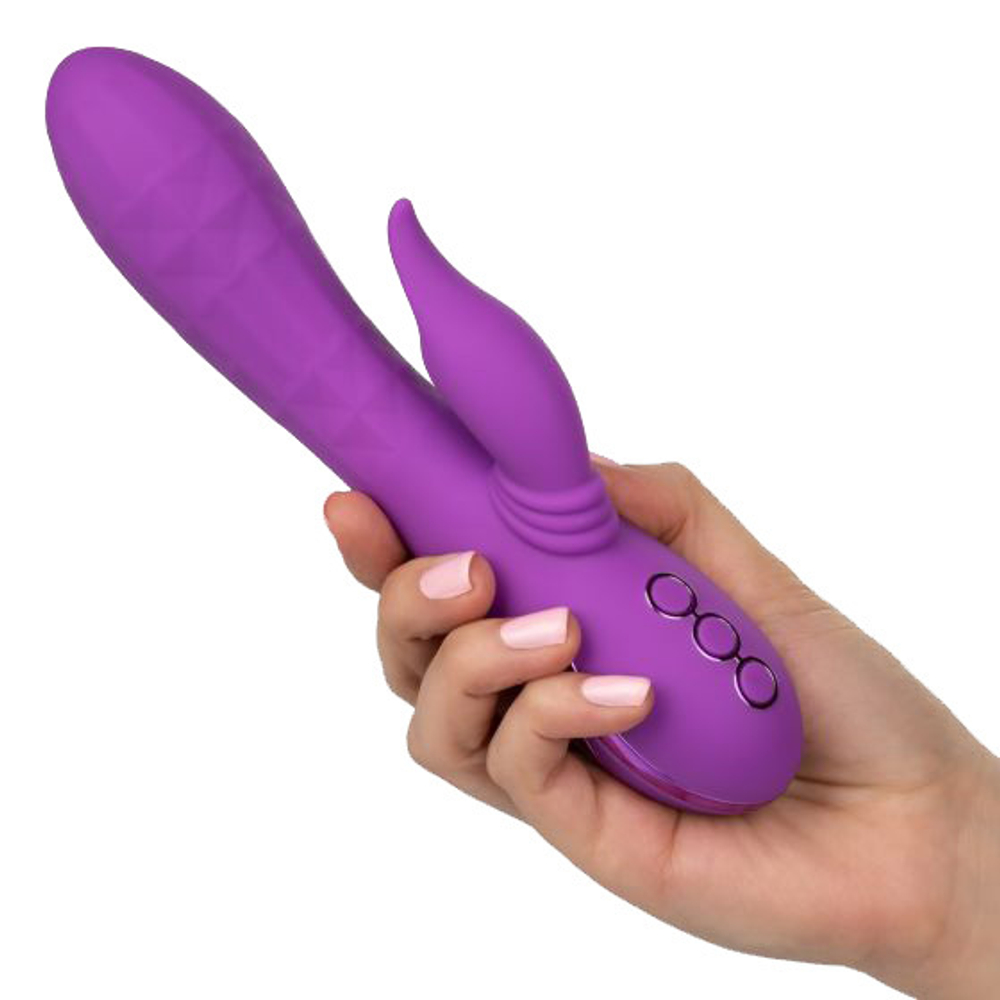 Фиолетовый вибратор-кролик 21,5см California Exotic Novelties Valley Vamp SE-4350-50-3