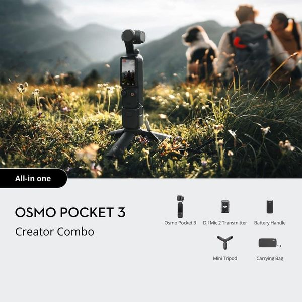 Экшн-камера DJI Osmo Pocket 3 Creator Combo Темно-серый | Black