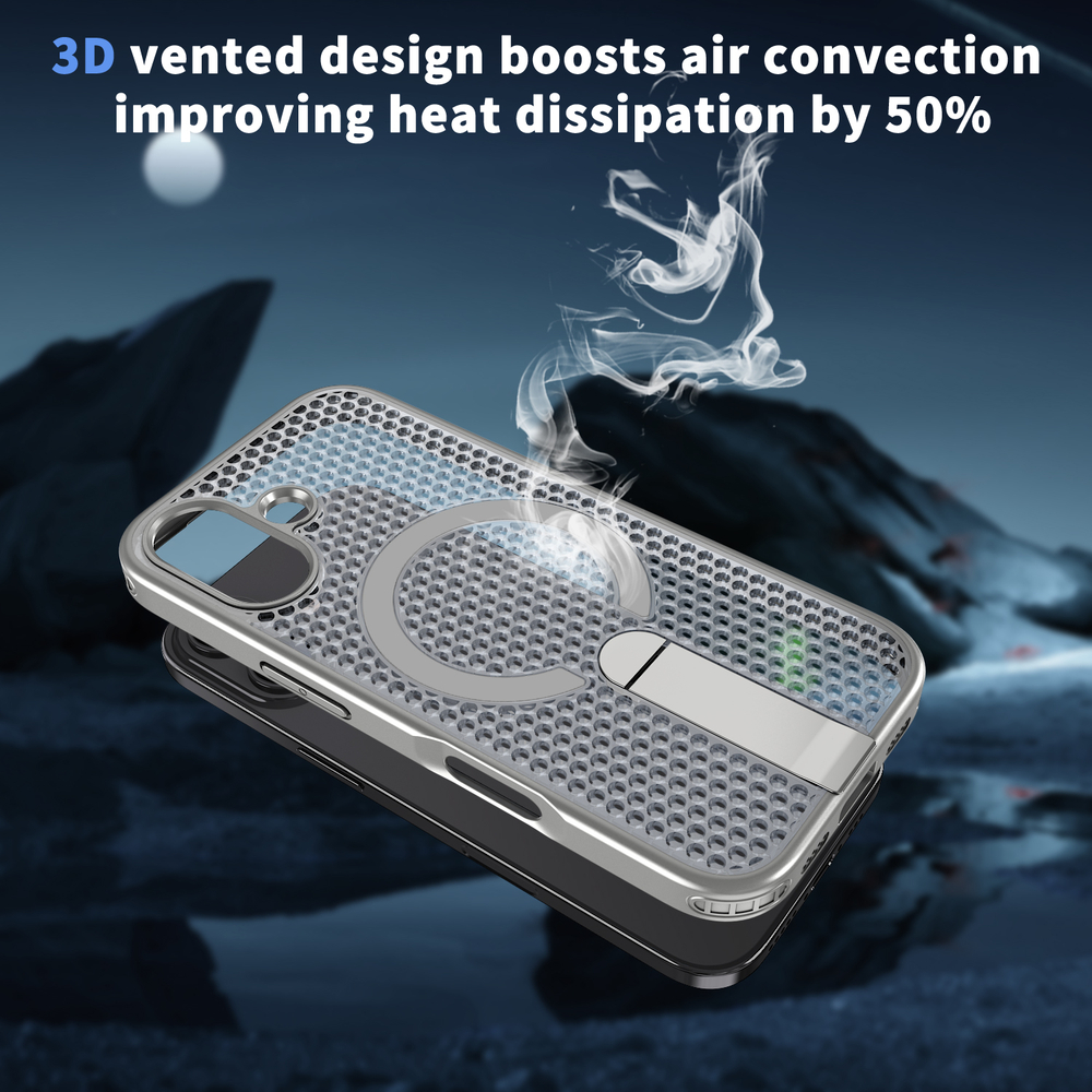 Прозрачный чехол Mesh Pro Magnetic Case для iPhone 17