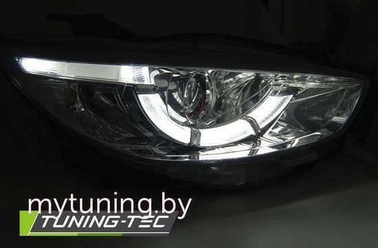Передние фары chrome true drl для Mazda CX-5