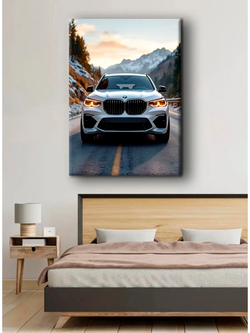 Картина "BMW X5M", галерейная 50х70см 1шт., на деревянном подрамнике