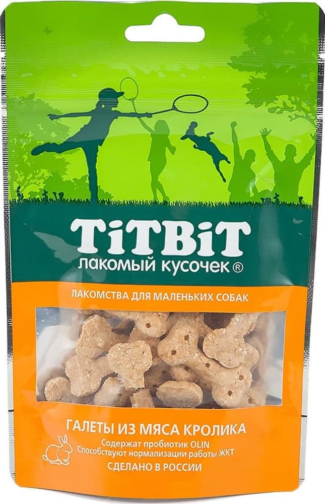 Галеты из мяса кролика для маленьких собак 50 г Галеты из мяса кролика для маленьких собак 50 г