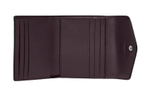 COACH Wyn Snap Closure Pebbled Leather Wallet Women"s Gray Brown
