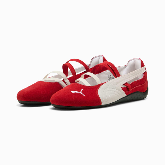PUMA Женские кроссовки-балетки Speedcat Suede, красный