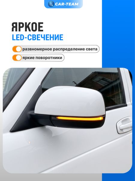 Повторители поворотов в зеркала Лада Приора 2 "Плазма" плавающие, тонированные PL-00208