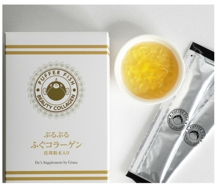 Ginza Tomato Премиальный желе коллаген с фугу Puffer Fish Beauty Collagen, 30 стиков 12.5гр