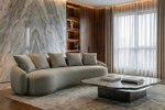Стол журнальный Garda Decor Травертин (Travertine) 120*120*29 см