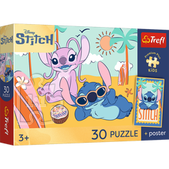 Pazl \ Puzzle \ Пазлы Puzzles - "30" - Trefl Premium Plus Kids - Joyful Minnie / Disney Minnie