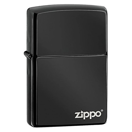 Зажигалка Zippo Classic с фирменным логотипом и покрытием Ebony