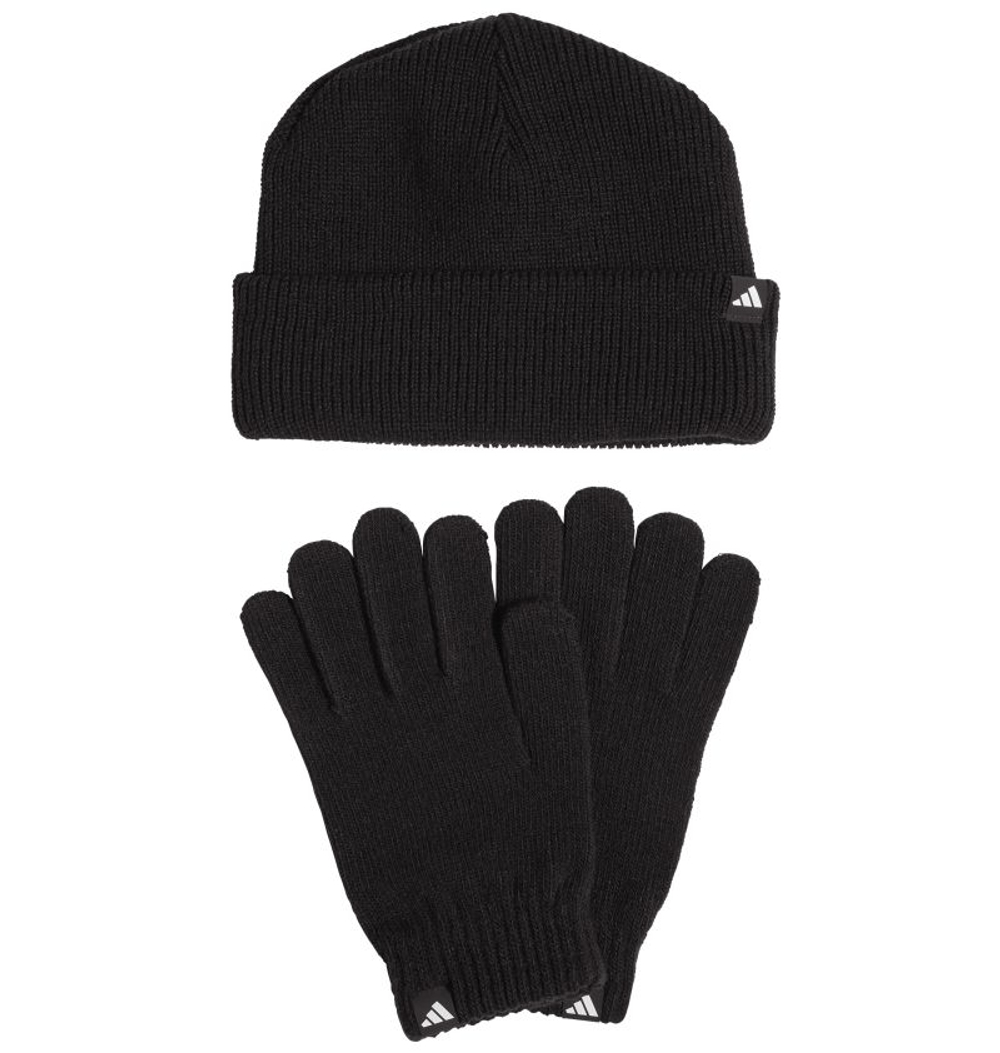 Перчатки Шапка Adidas Glove Beanie Pack - black/white