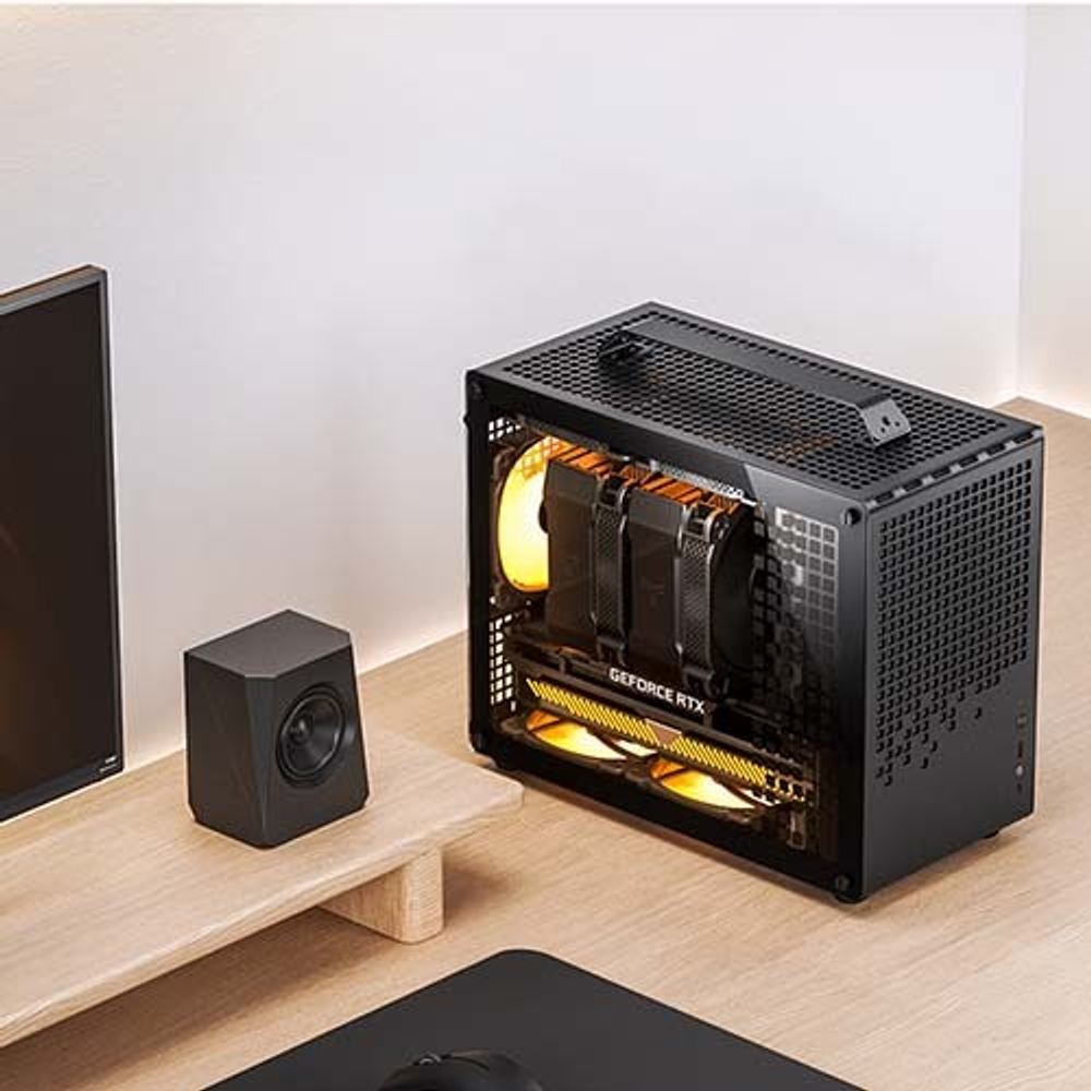 Корпус JONSBO Jonsplus Z20, mini-ITX, micro-ATX, черный (без БП)