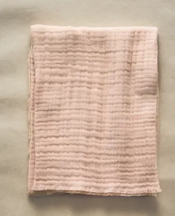 ZARA HOME ДЕТСКИЙ МУСЛИНОВЫЙ ПЛЕД, РОЗОВЫЙ