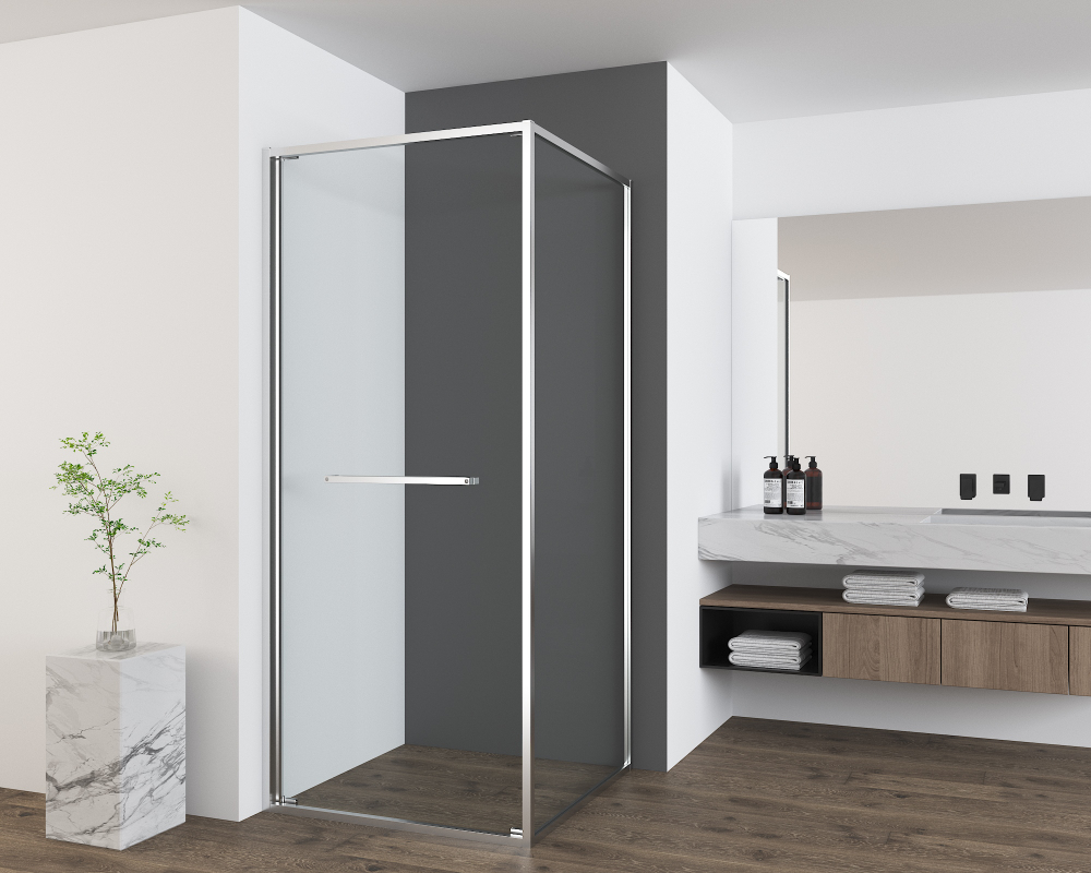 Душевой уголок Vincea Теси (Tesi) VSRW-7TS9090CL, 900*900, хром, стекло прозрачное