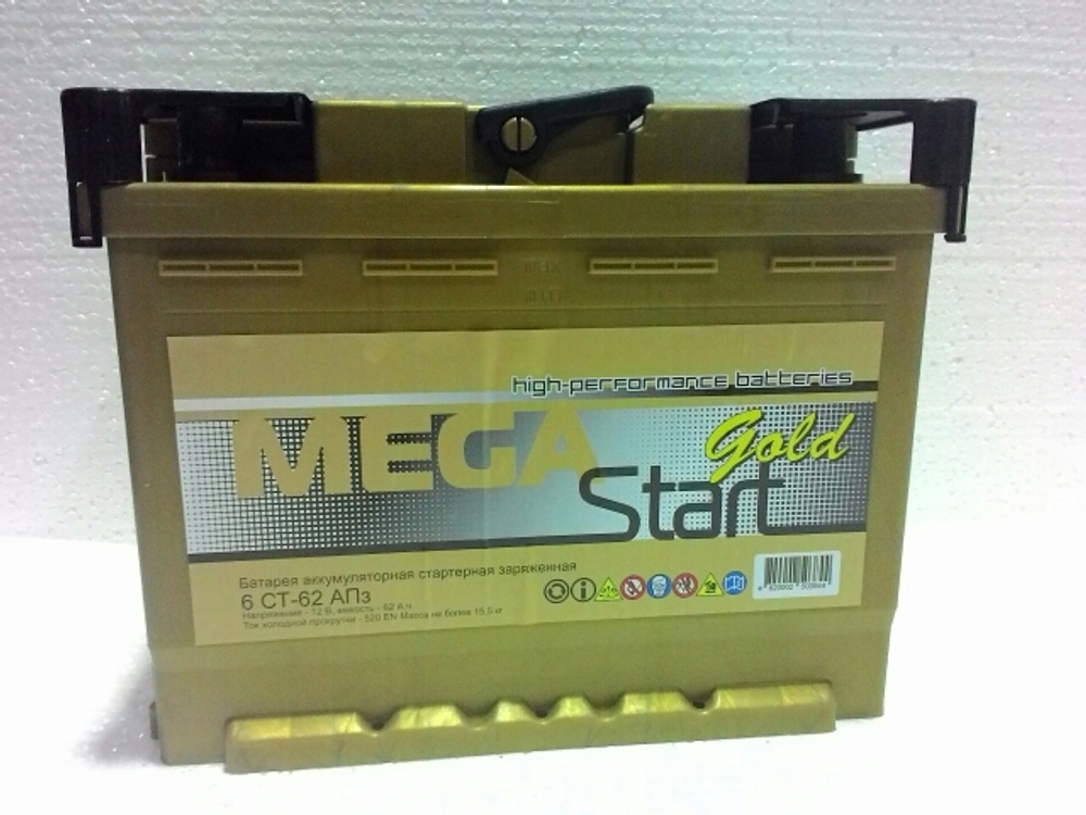 Аккумулятор 62 MegaStart Gold п.п. L+ (Калининград)
