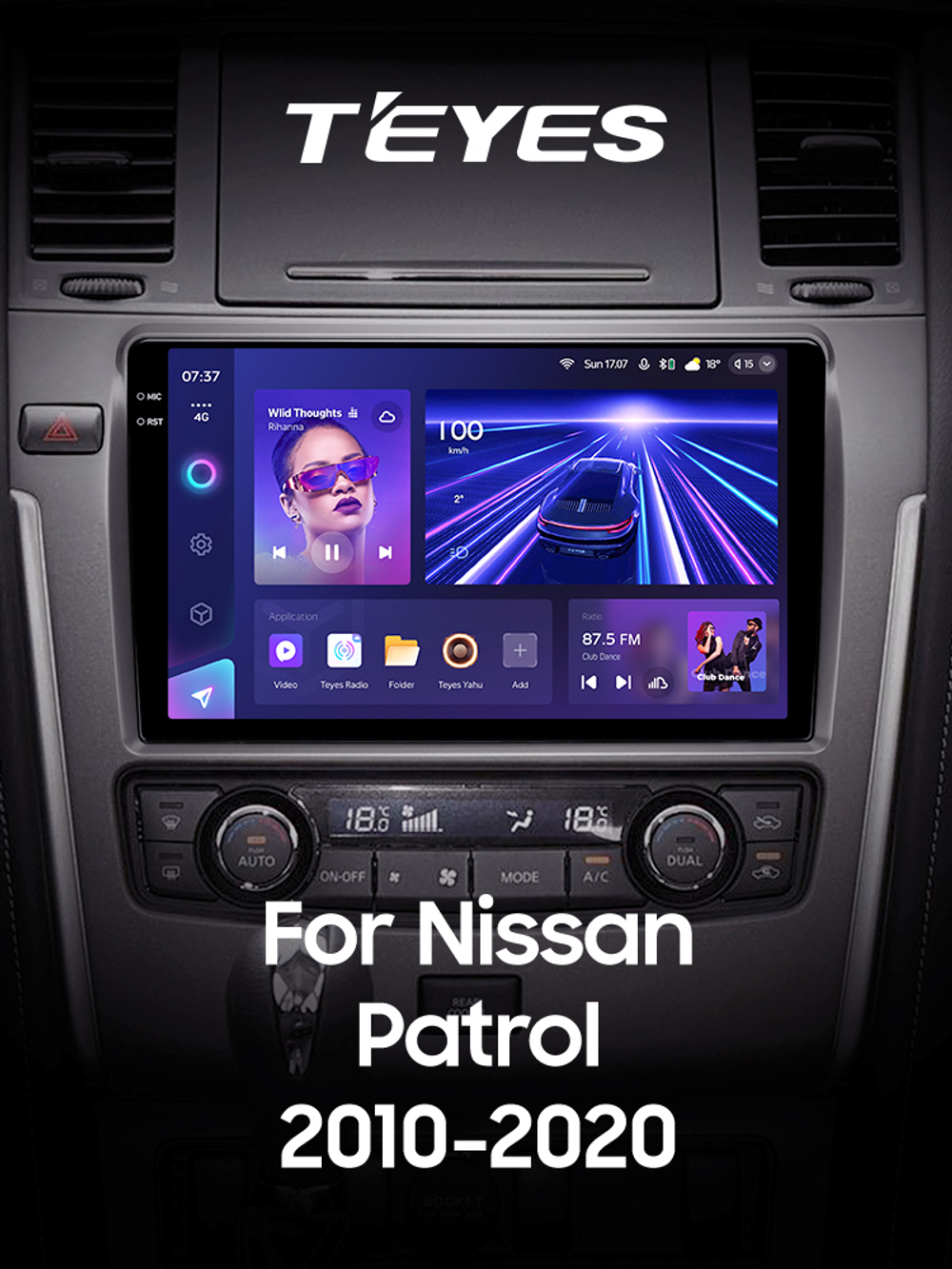 Teyes CC3 2K 10,2"для Nissan Patrol 2010-2020