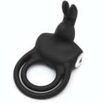 Черное эрекционное виброкольцо Happy Rabbit Cock Ring (Цвет: черный)