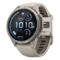 Часы Garmin Fenix 9 Pro — 43 мм AMOLED Titanium Fog Gray / Dark Sandstone