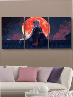 Картина Ночная луна модульная 50x70см 3шт.