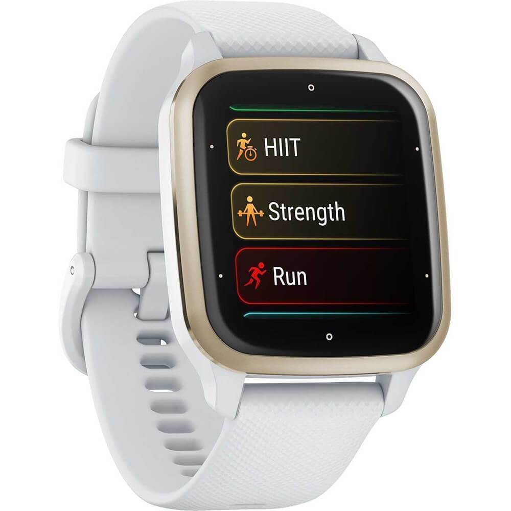 Умные часы Garmin Venu Sq 2 Cream Gold Aluminium Bezel with White Band 010-02701-11