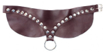 Бордовый широкий ошейник Wide Collar Maroon