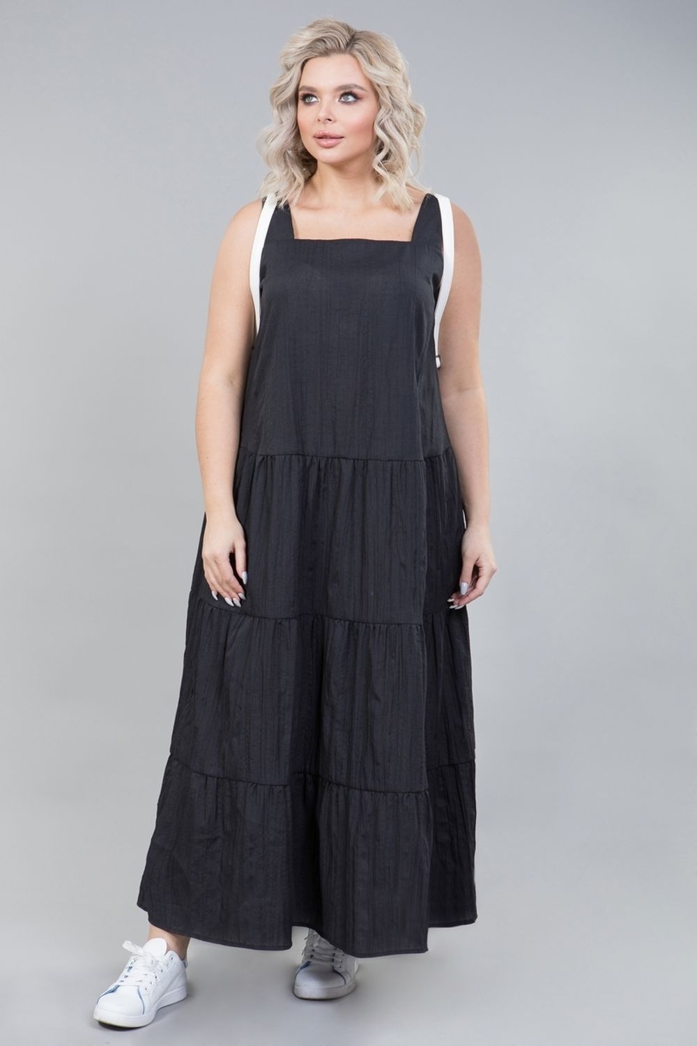 Сарафан 1251 серый Novita (Акция)